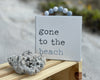 PS-7884 - To The Beach Box Sign w/ Beads