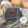 CA-5125 - Blk/Wood Striped Laser Pumpkin