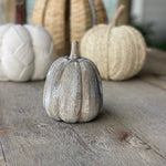 CA-5265 - Lrg. Driftwood 3D Carved Pumpkin