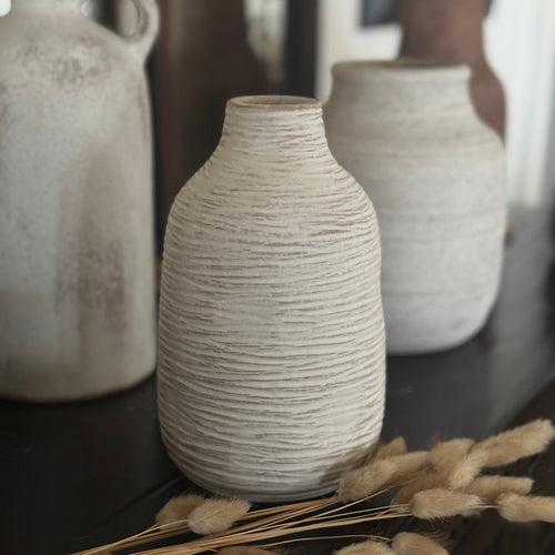 Med. White Vase 