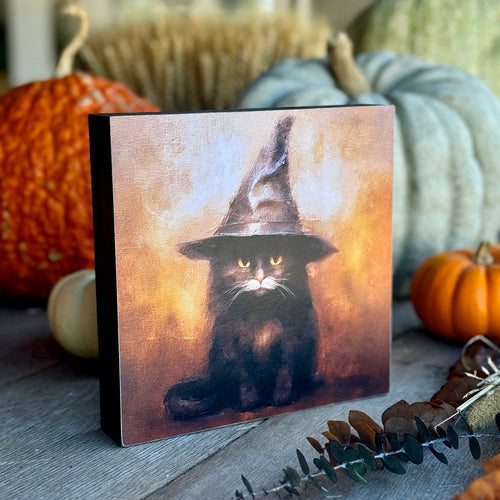 Black Cat w/Hat Box 