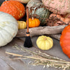 9" Orange Wash Wood Broom 