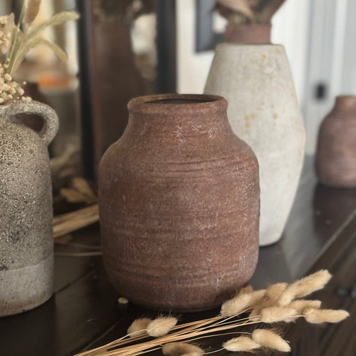Med. Clay Pottery Urn 