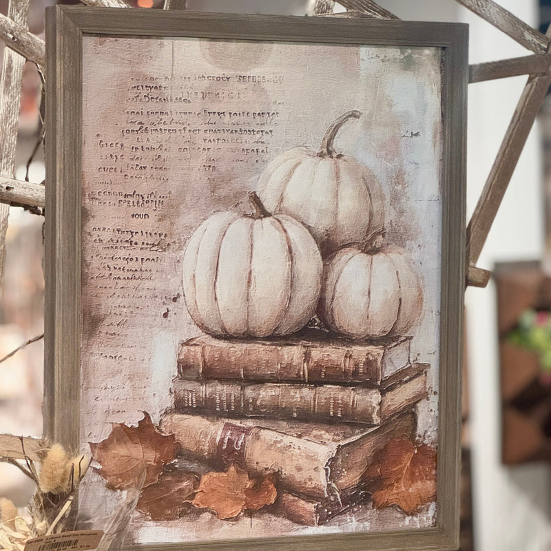 Pumpkins & Books Frame 