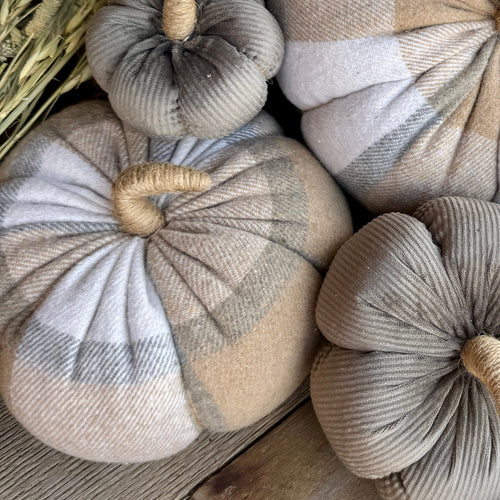 Large Ryder Plaid Pumpkin 