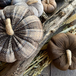 Large Montana Plaid Pumpkin 