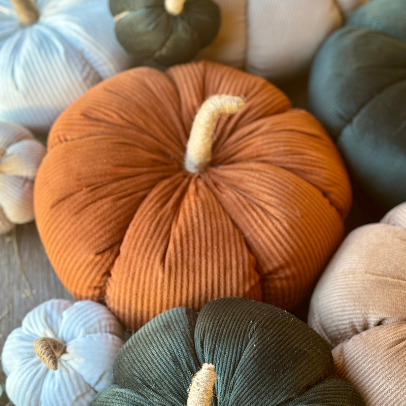 XL Rust Corduroy Pumpkin 