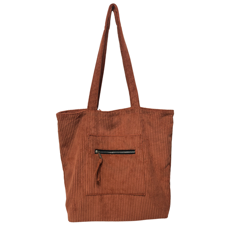 Nutmeg Corduroy Tote 