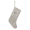 White Cord Zipper Stocking