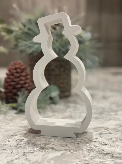 White Hollow Snowman 
