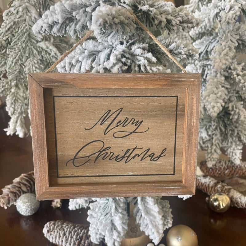 FR-3770 - Merry Cmas Wood Wash Ornie