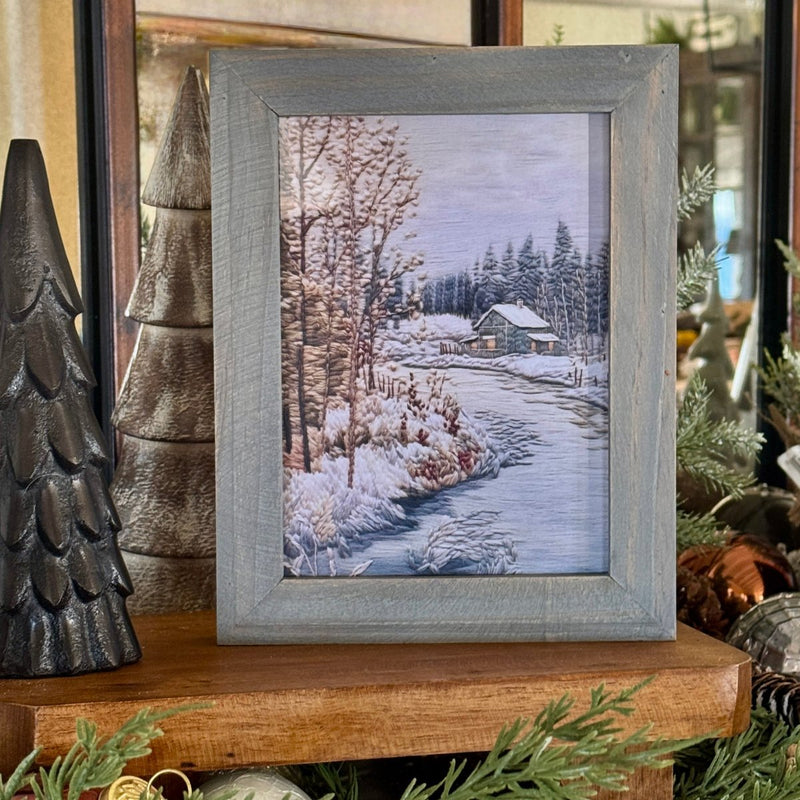 Winter River Cottage Frame 