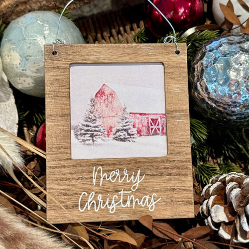 Merry Cmas Photo Ornie 