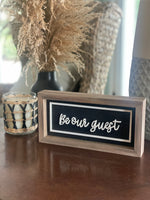 PS-8232 - Guest/Home Framed Sign (Reversible)