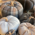 CF-3152 - XL BWT Plaid Fabric Pumpkin