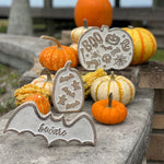 CA-5096 - Bat/Ghost Carved Pumpkin