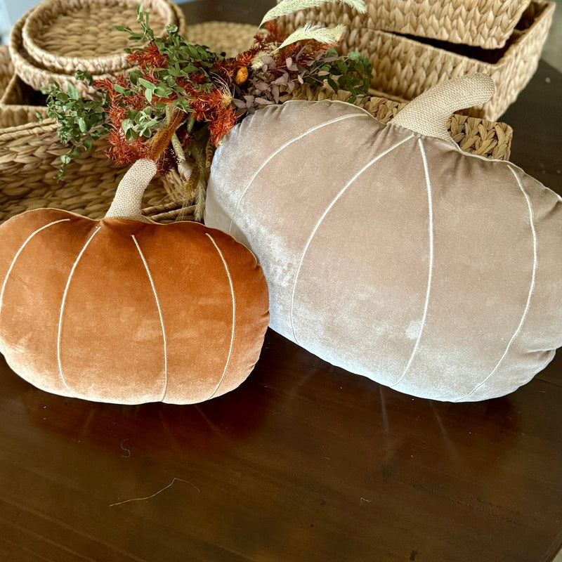 Lrg. Desert Velvet Pumpkin Pillow 