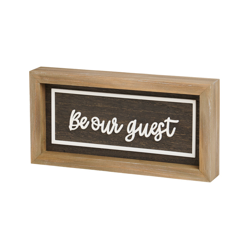 PS-8232 - Guest/Home Framed Sign (Reversible)