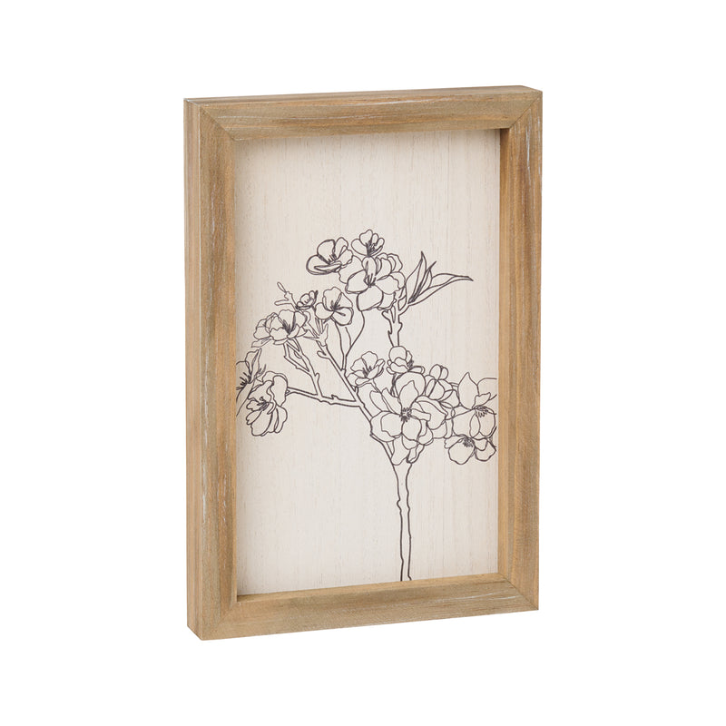 PS-8243 - Plumeria Framed Sign