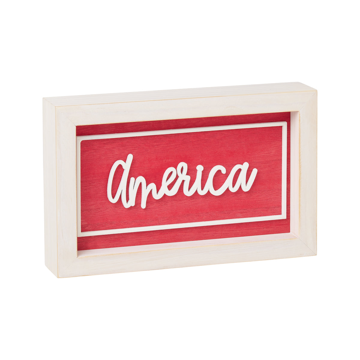 America File. Sign PS-8359 - America Framed Sign (Reversible) – Collins Fresh + Original