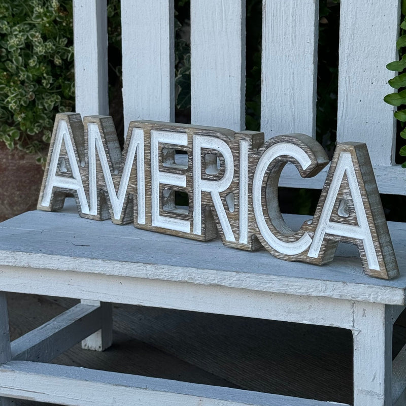 PS-8427 - America Carved Word