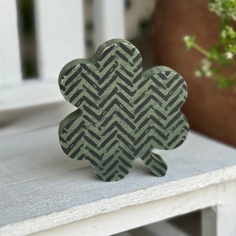 SW-3072 - Grn/Blk Herringbone Clover