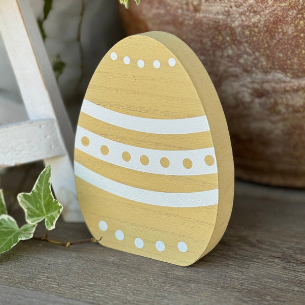 SW-3105 - Lrg. Yellow Pattern Dot Egg – Collins Fresh + Original