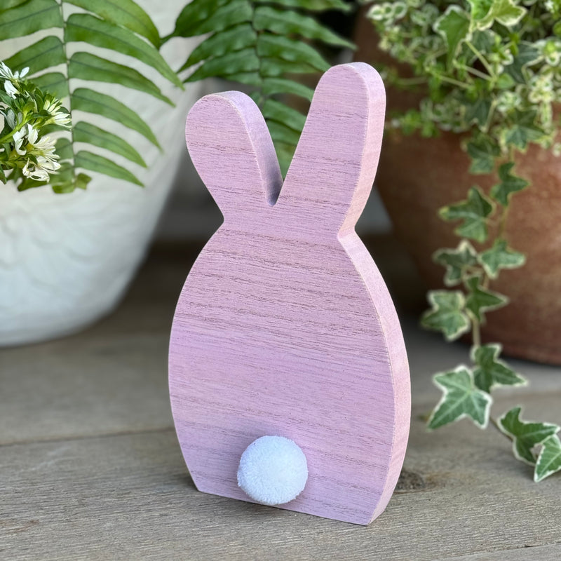 SW-3125 - Sm. Purple Wash Pom Bunny