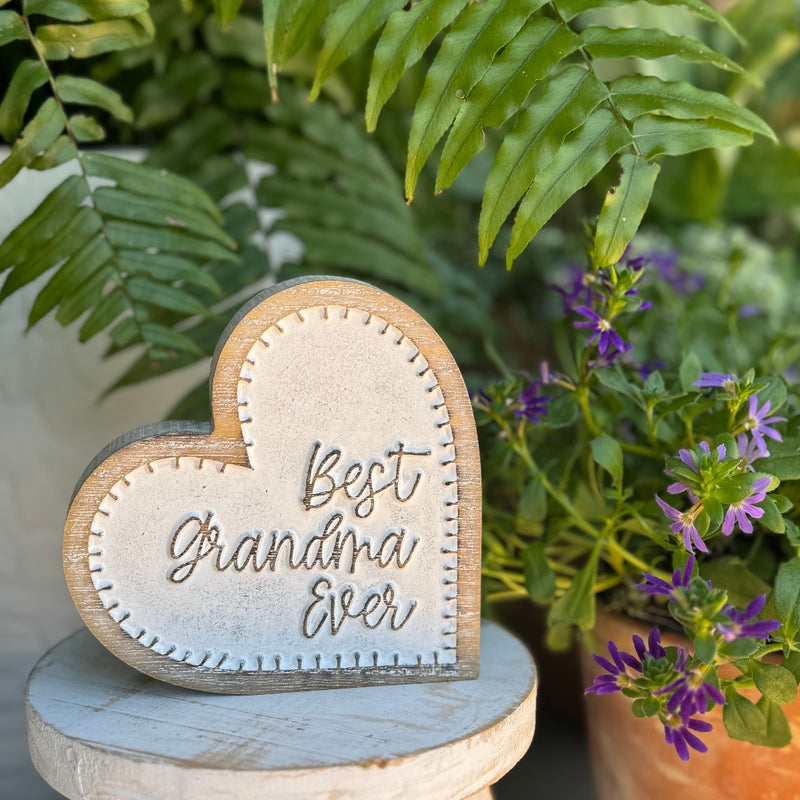 SW-3153 - Best Grandma Carved Heart