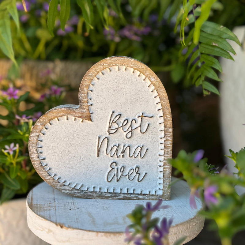 SW-3154 - Best Nana Carved Heart