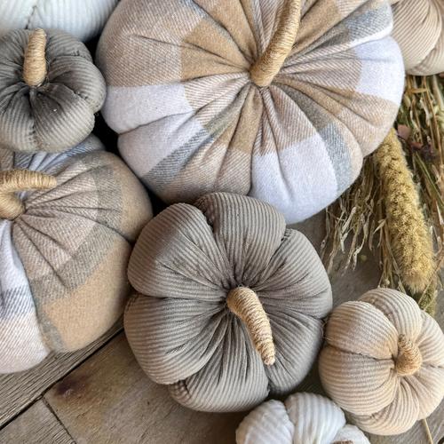 Med. Gray Corduroy Pumpkin 