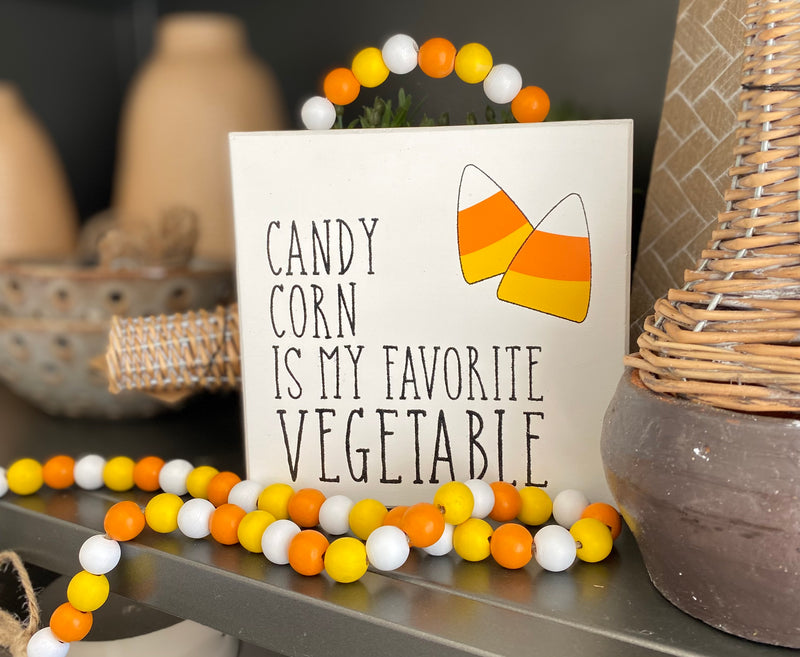 CA-4174 - CC Vegetable Box Sign w/ Beads