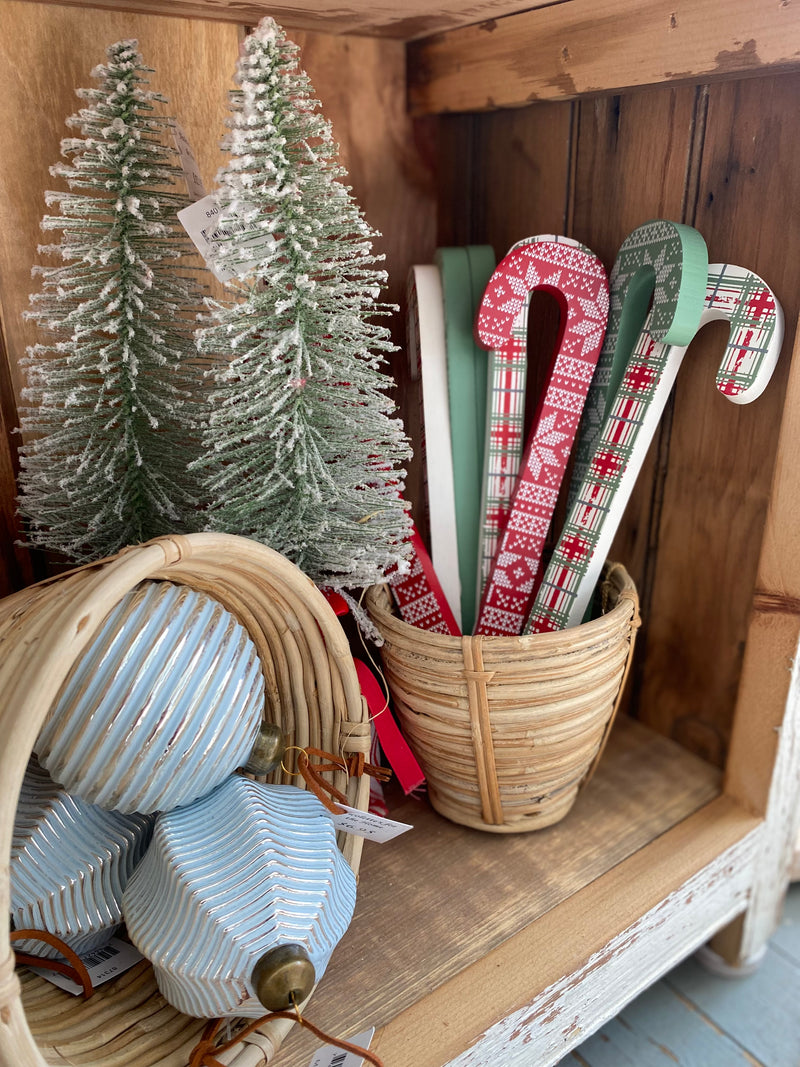 FR-1287 - *Cmas Plaid Candy Canes, Set of 3