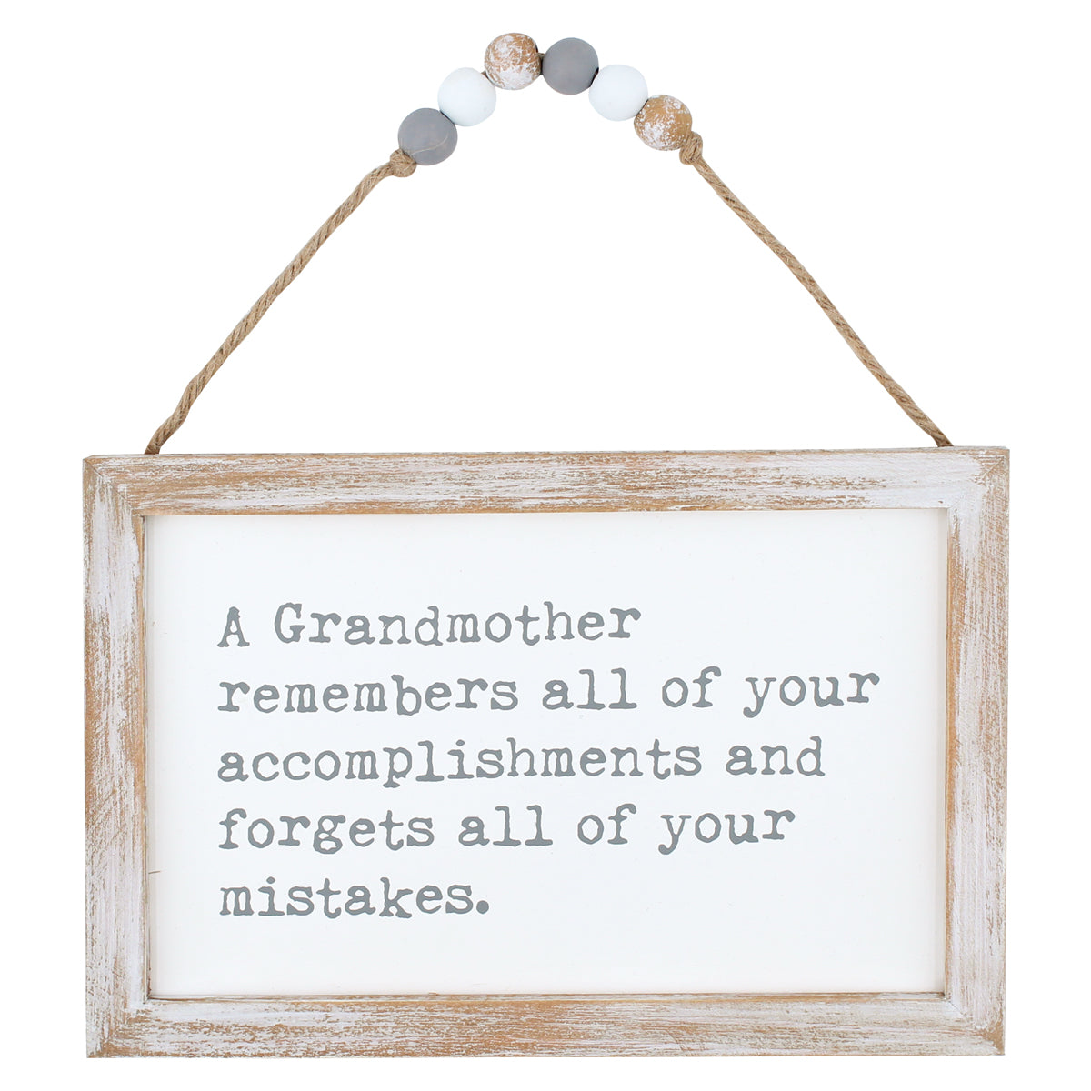 Mistakes Welcomesign CA-3752 - Forgets Mistakes Beaded Sign – Collins Fresh + Original