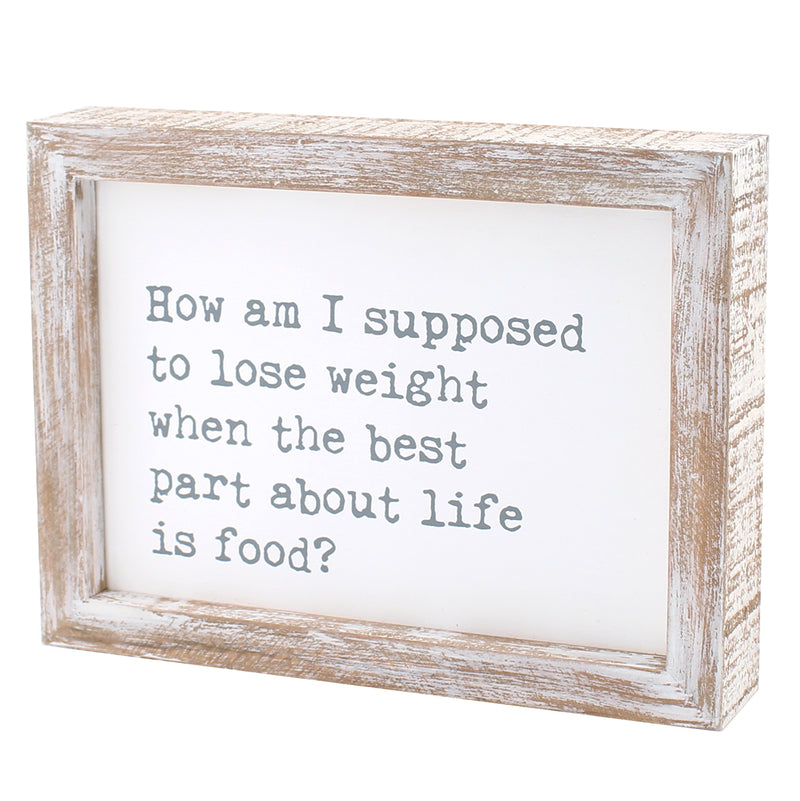CA-3822 - Lose Weight Framed Sign