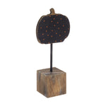 CA-4320 - Orange Dot Pumpkin on Base