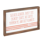 CA-4395 - Fall Sayings OW Framed Sign