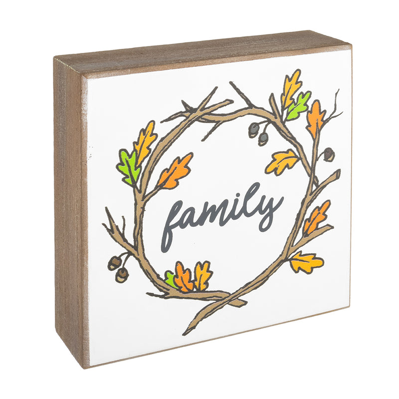 CA-4448 - Family Wreath Box Sign