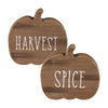 CA-4500 - Harvest/Spice Wood Pumpkins, set of 2