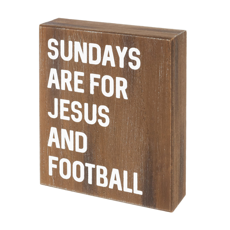 CA-4509 - Jesus and Football Box Sign