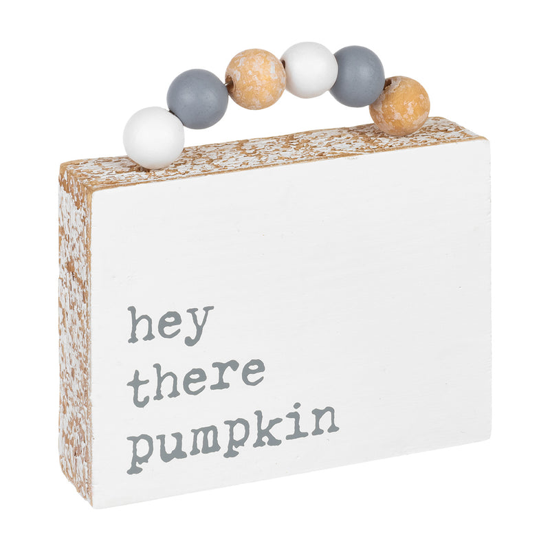 CA-4600 - *Hey There Pumpkin Box Sign w/ Beads