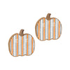 CA-4781 - OWB Striped Pumpkins, Set of 2