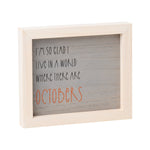 CA-4867 - Octobers Washed Framed Sign