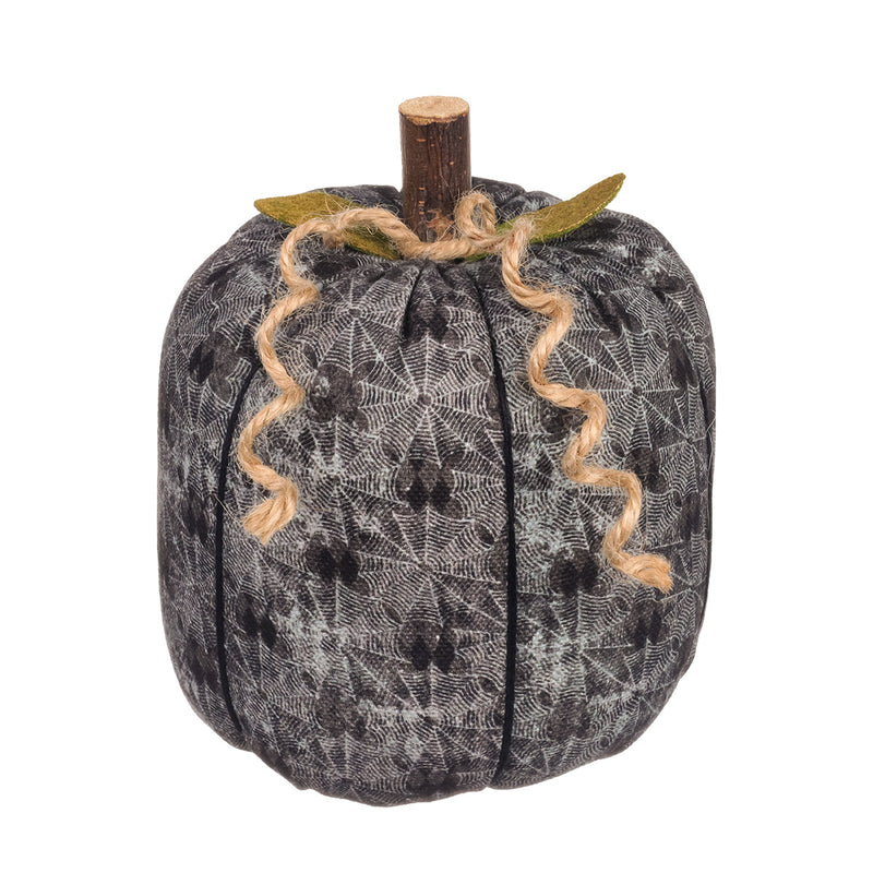 CF-2337 - *Lrg. Spiderweb Fabric Pumpkin