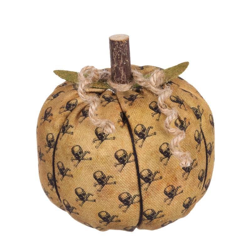 CF-2346 - *Med. Skull Fabric Pumpkin