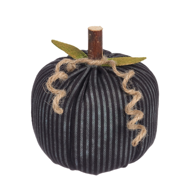 CF-2356 - Med. Blk Stripes Fabric Pumpkin