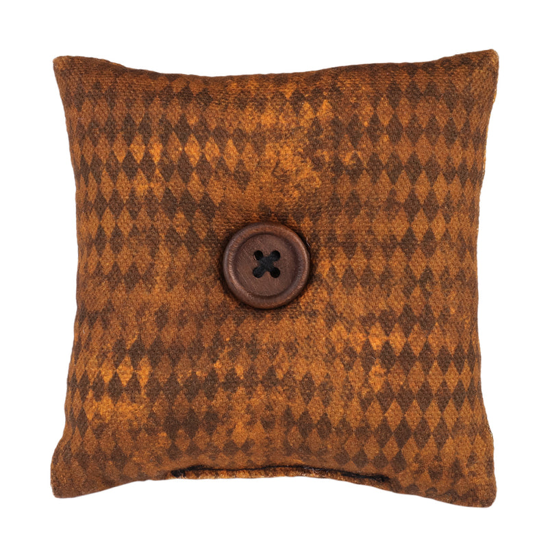 CF-2364 - Orange Harlequin Mini Pillow