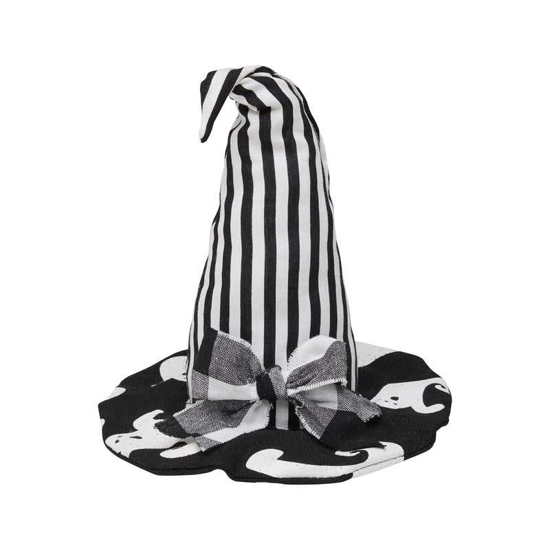 CF-2891 - *Sm. Striped Ghost Fabric Witch Hat