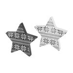 FR-1401 - Blk. Sweater Star Cutouts, Set of 2