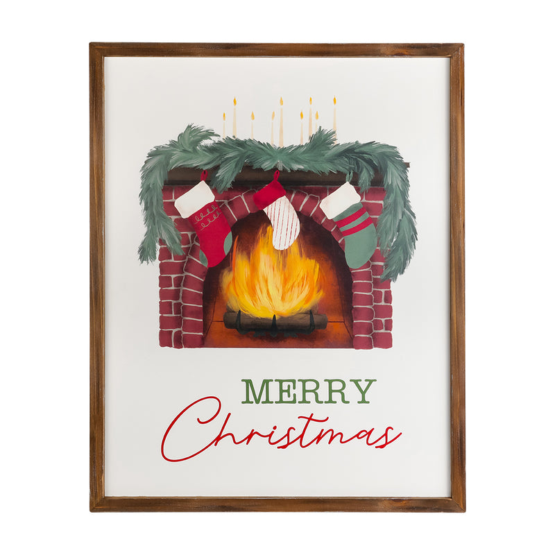 FR-1657 - Christmas Stockings Framed Sign